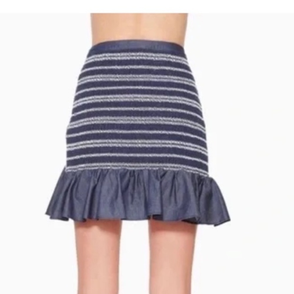 Parker Jordan Striped Smocked Mini Skirt Size 2 NWT - Picture 3 of 11